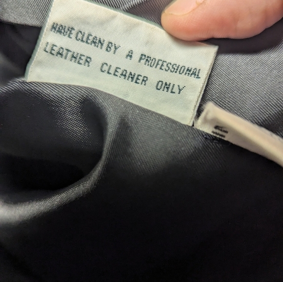 Women's Black 100% Leather Trench Coat Belted Size 16 - Picture 4 of 10